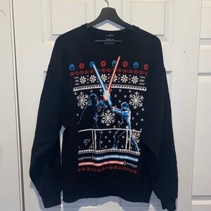 Men’s Star Wars Black Christmas Sweatshirt Size Extra Large